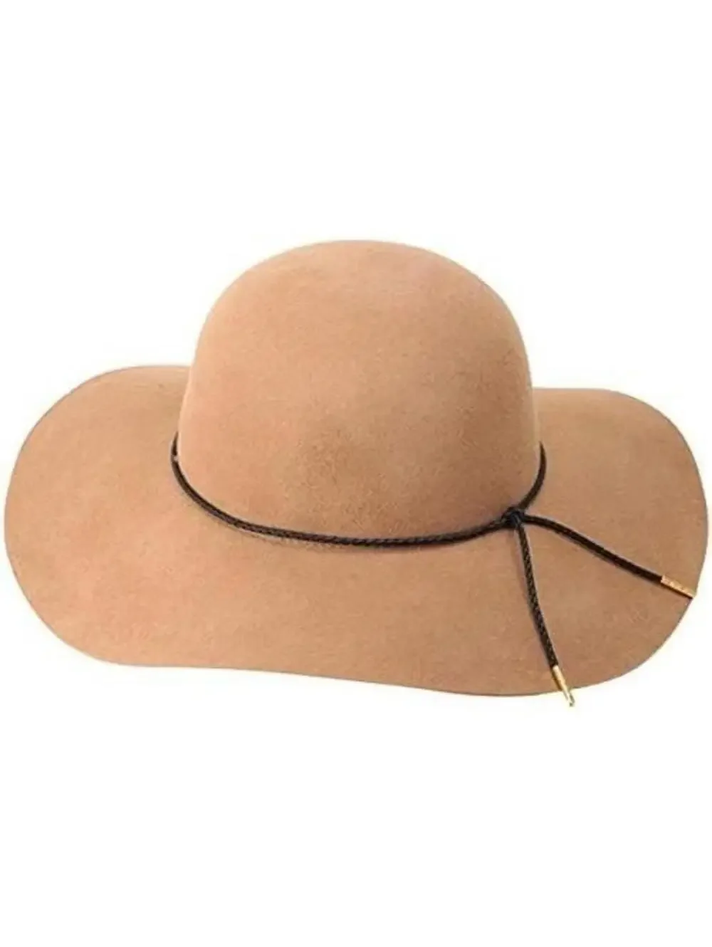 Women's Large Floppy Hat Chic Beachy Sun Hat Panama Belt Wool Classy Wide Fedora